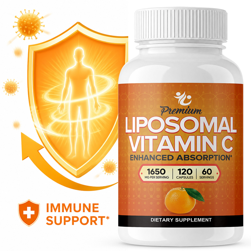 Health Wellness Vitamins - Cápsulas de Vitamina C Liposomal de