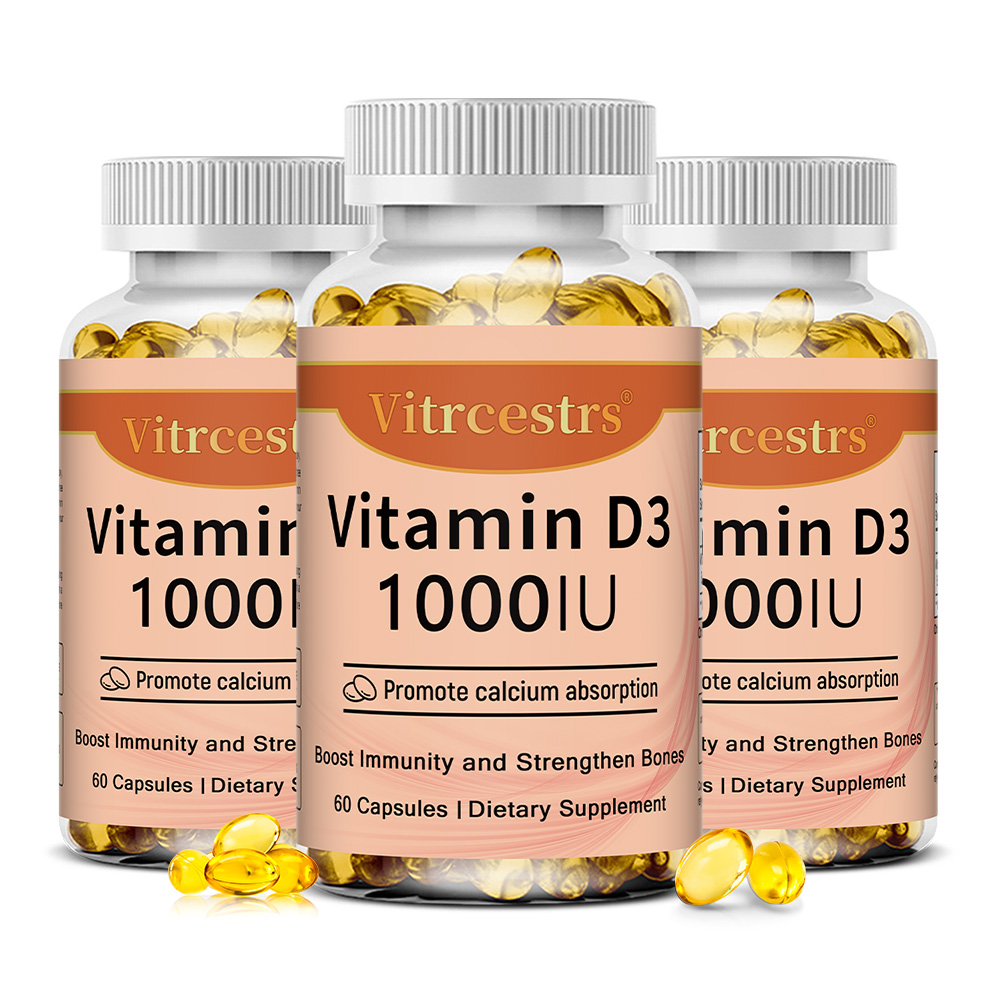 Health Wellness & Psychology - Cápsulas de Vitamina D3 1000 UI,