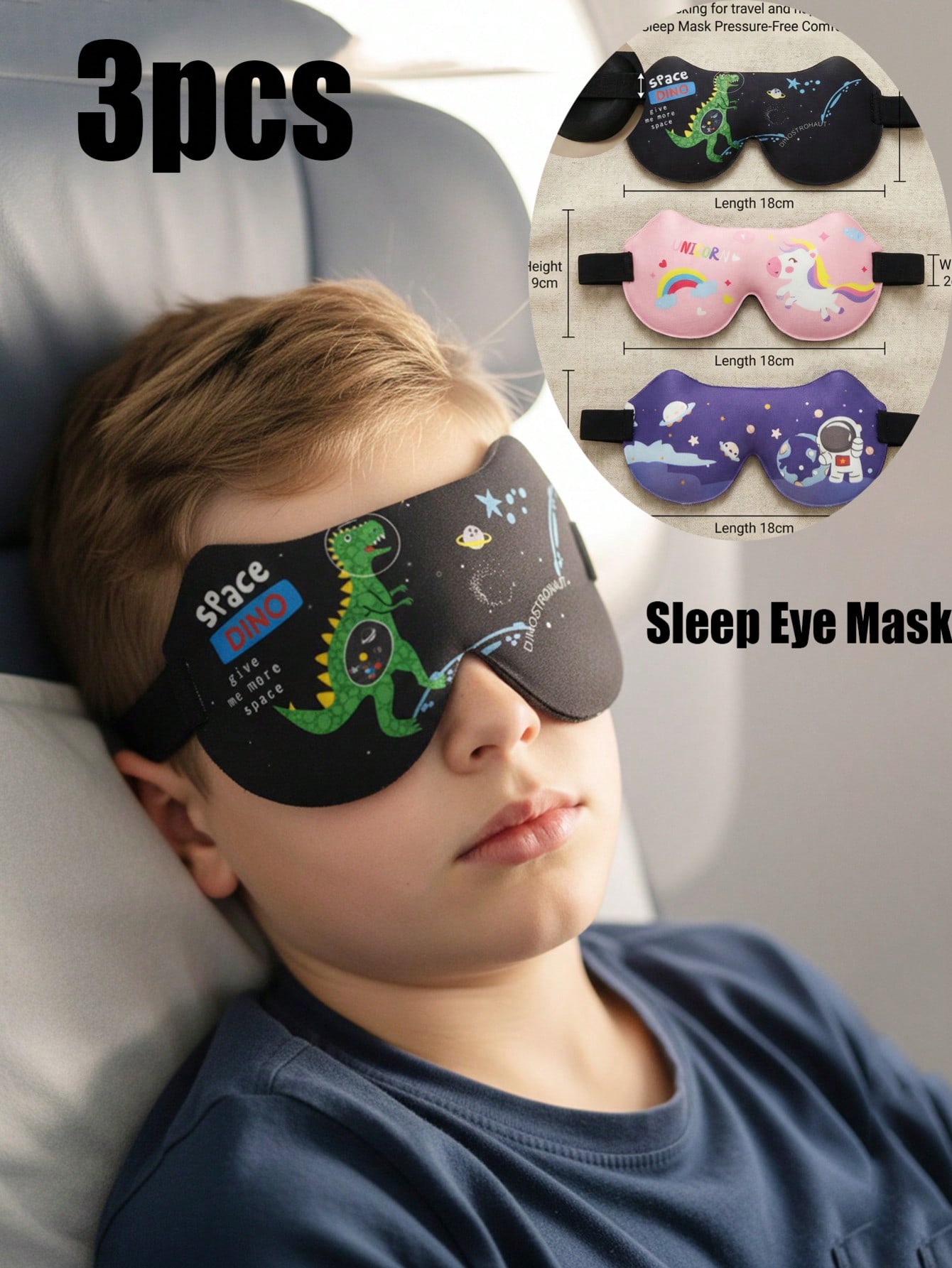 Sleep Eye Mask 3D - Antifaz 3D estéreo para dormir para