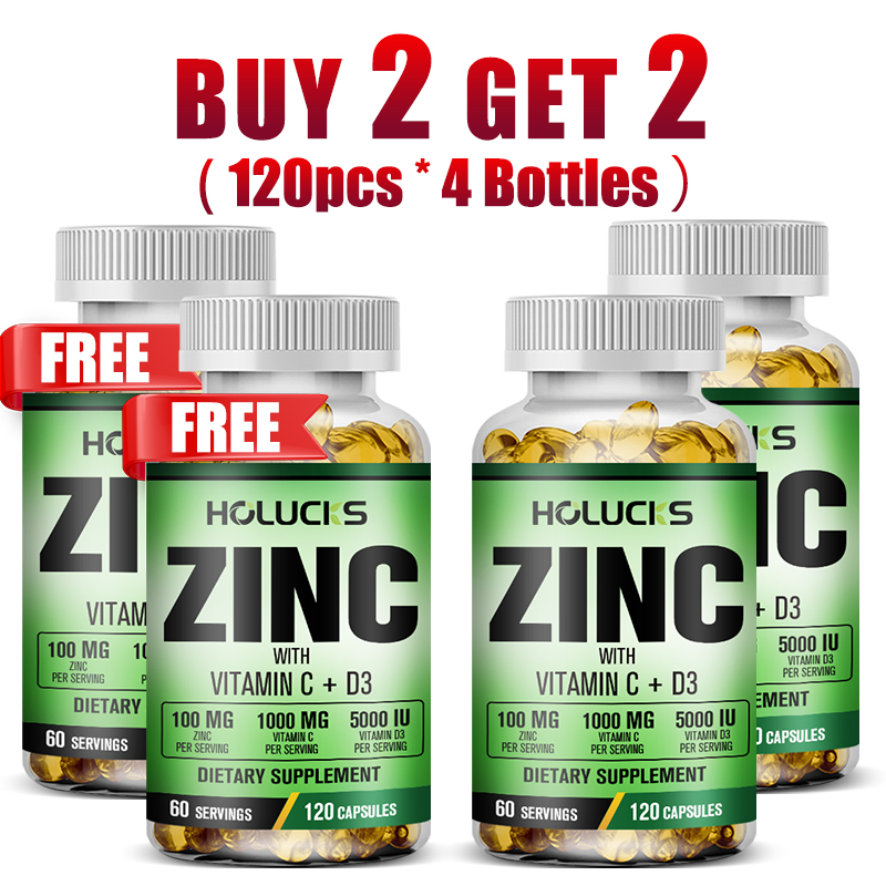 Health Wellness Vitamins - Suplemento Premium de Zinc, Vitamina C