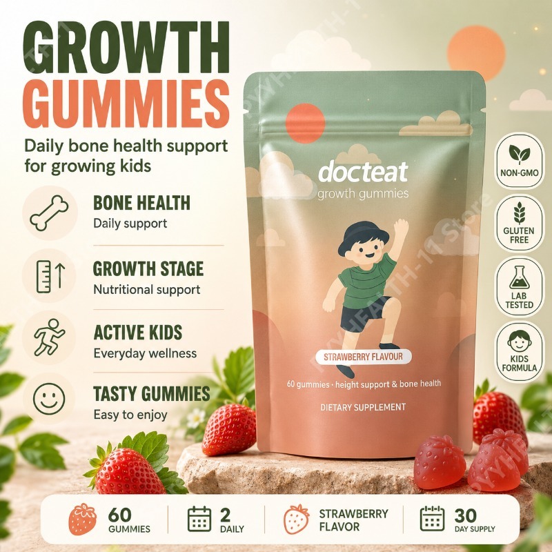 Health Wellness Vitamins - Gomitas de Calcio para Niños con