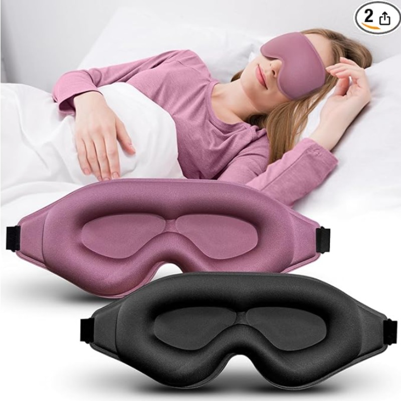 Sleep Eye Mask 3D - Paquete de 2 Máscaras Oculares 3D