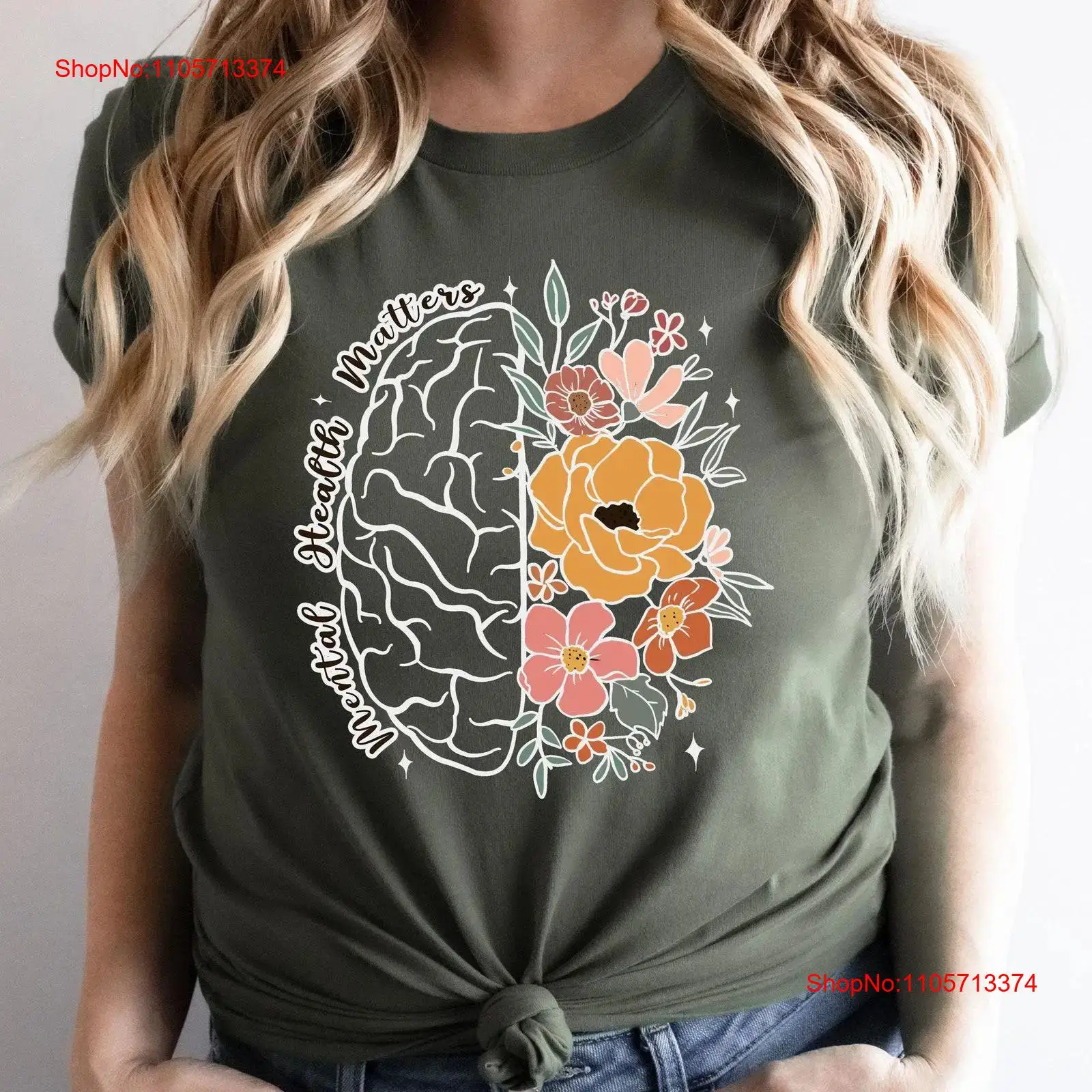 Your Health Wellness - Camiseta Mental Health Matters, Bienestar, Sé