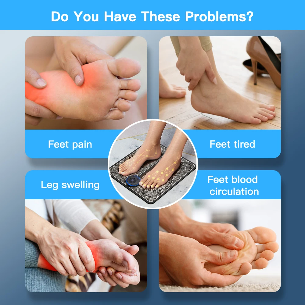 Masajeador eléctrico EMS para  - Ems Foot Massager reseña y precio
