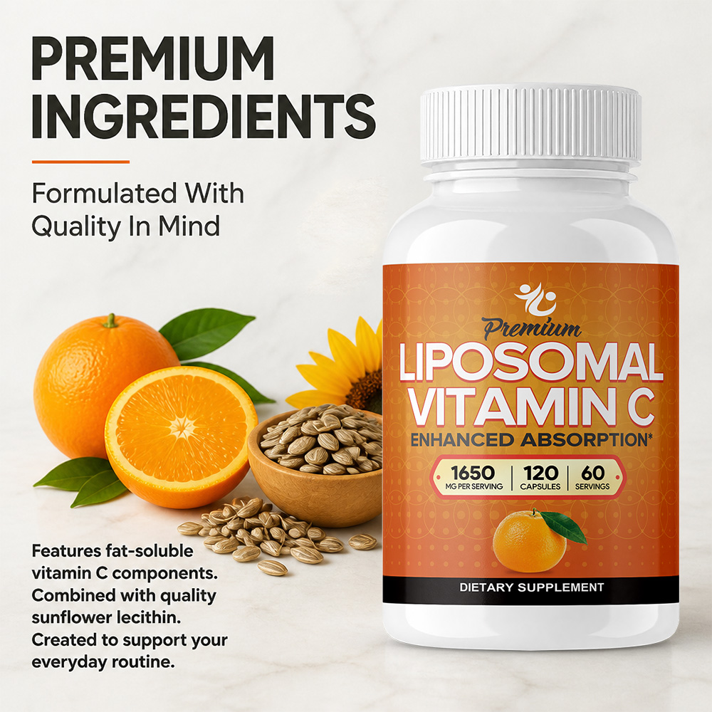 Cápsulas de Vitamina C Liposom - Health Wellness Vitamins reseña y precio