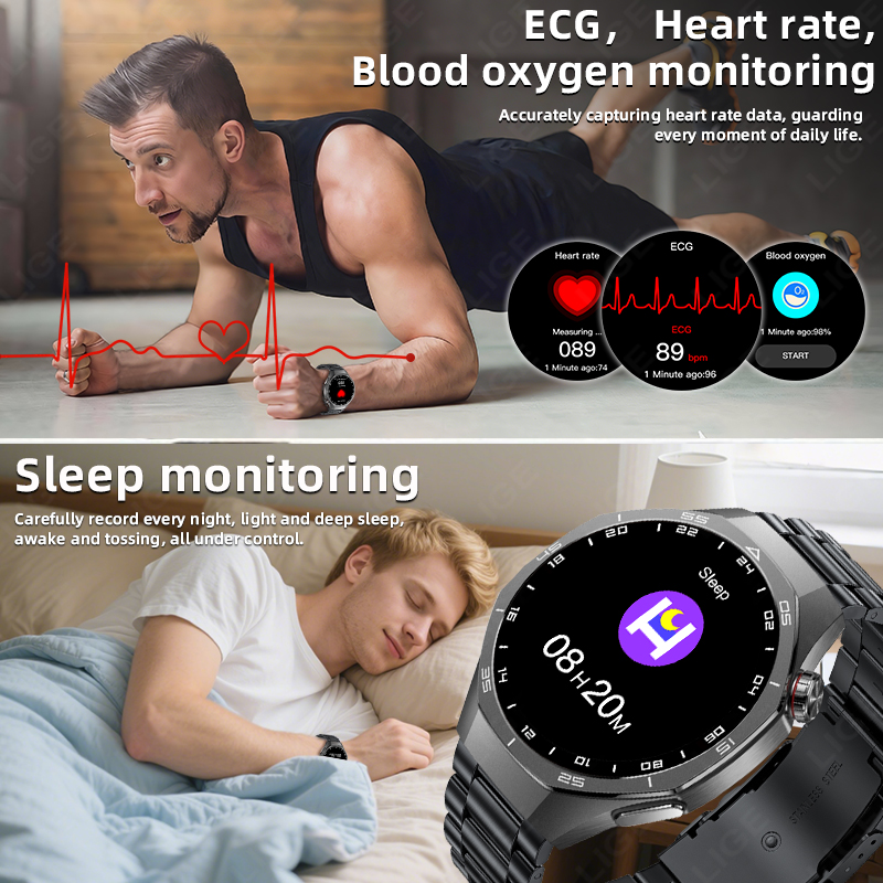 Reloj inteligente LIGE ECG par - Health Wellness Trends 2026 reseña y precio