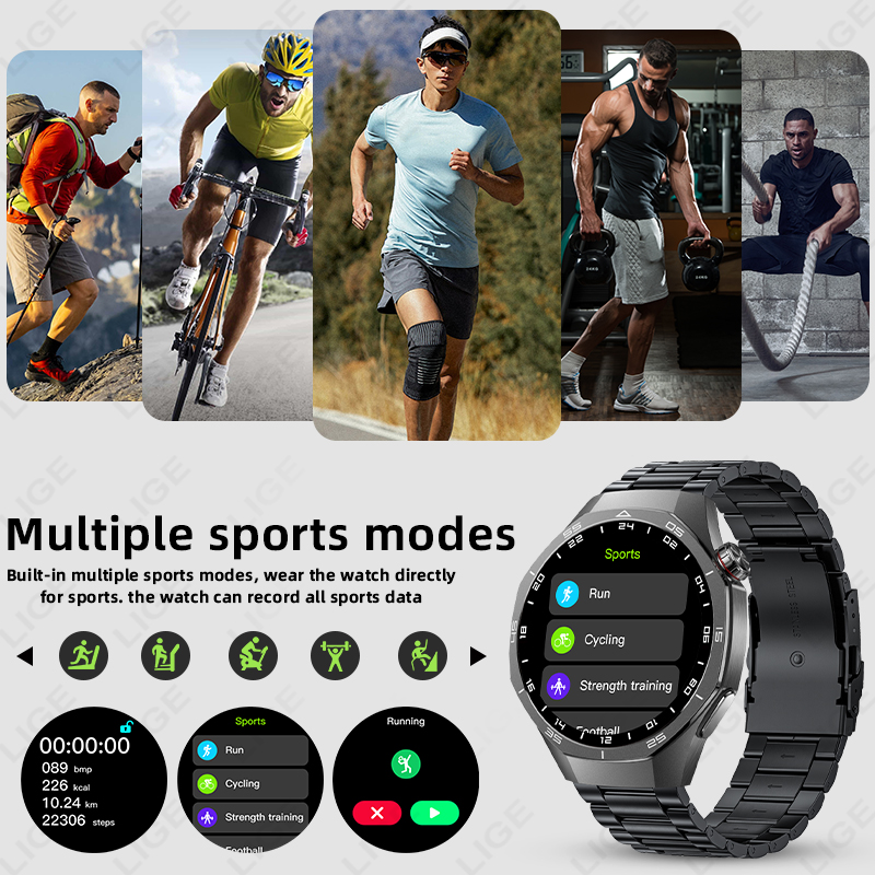 Reloj inteligente LIGE ECG par - Health Wellness Trends 2026 reseña y precio