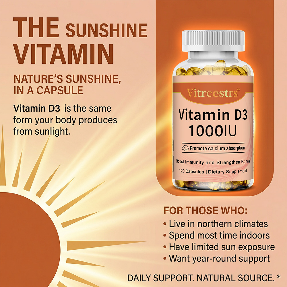 Cápsulas de Vitamina D3 1000 U - Health Wellness & Psychology reseña y precio