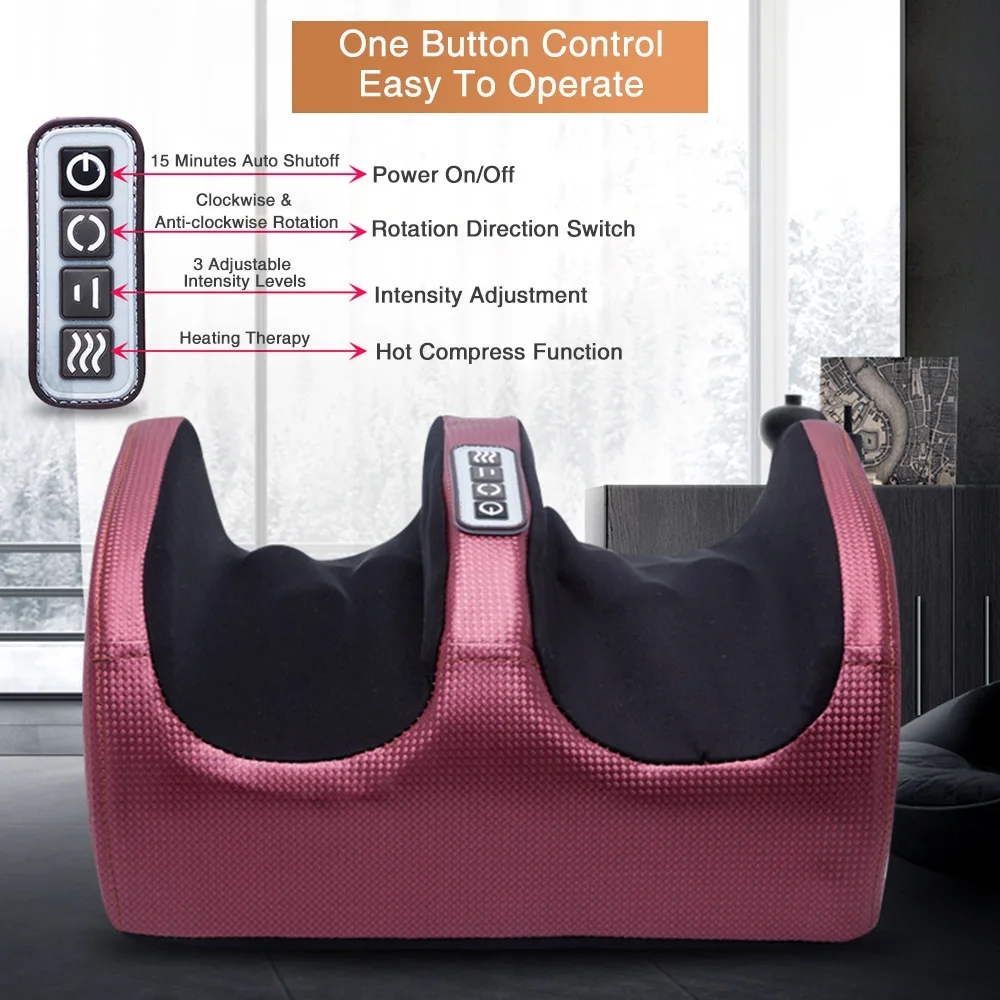 Masajeador de pies con calefac - Ems Foot Massager reseña y precio