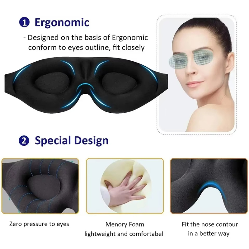 Antifaz 3D Cómodo y Transpirab - Sleep Eye Mask 3D reseña y precio
