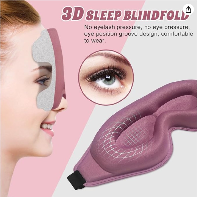 Paquete de 2 Máscaras Oculares - Sleep Eye Mask 3D reseña y precio