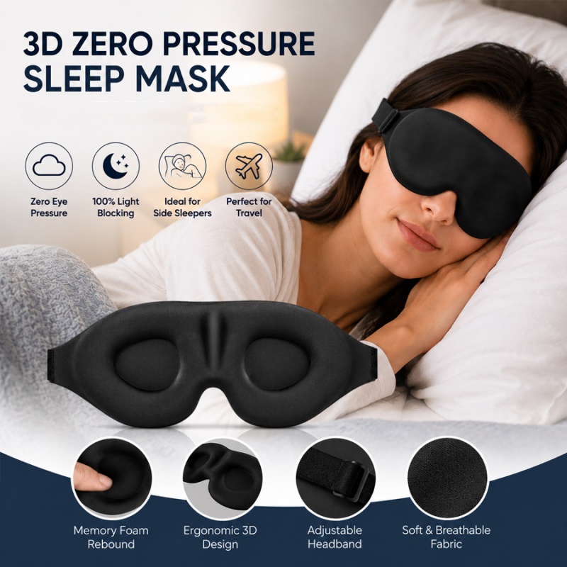 Antifaz 3D para Dormir, Bloque - Sleep Eye Mask 3D reseña y precio