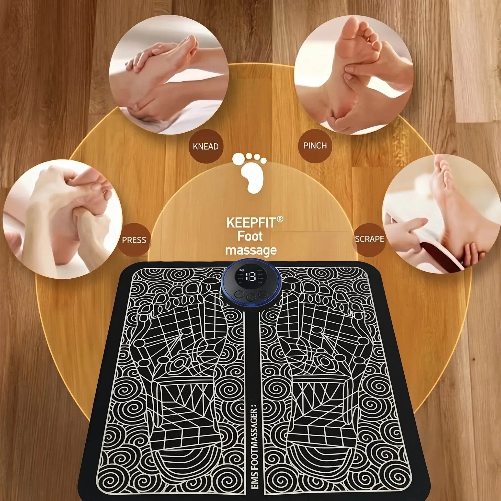 Almohadilla masajeadora de pie - Ems Foot Massager reseña y precio