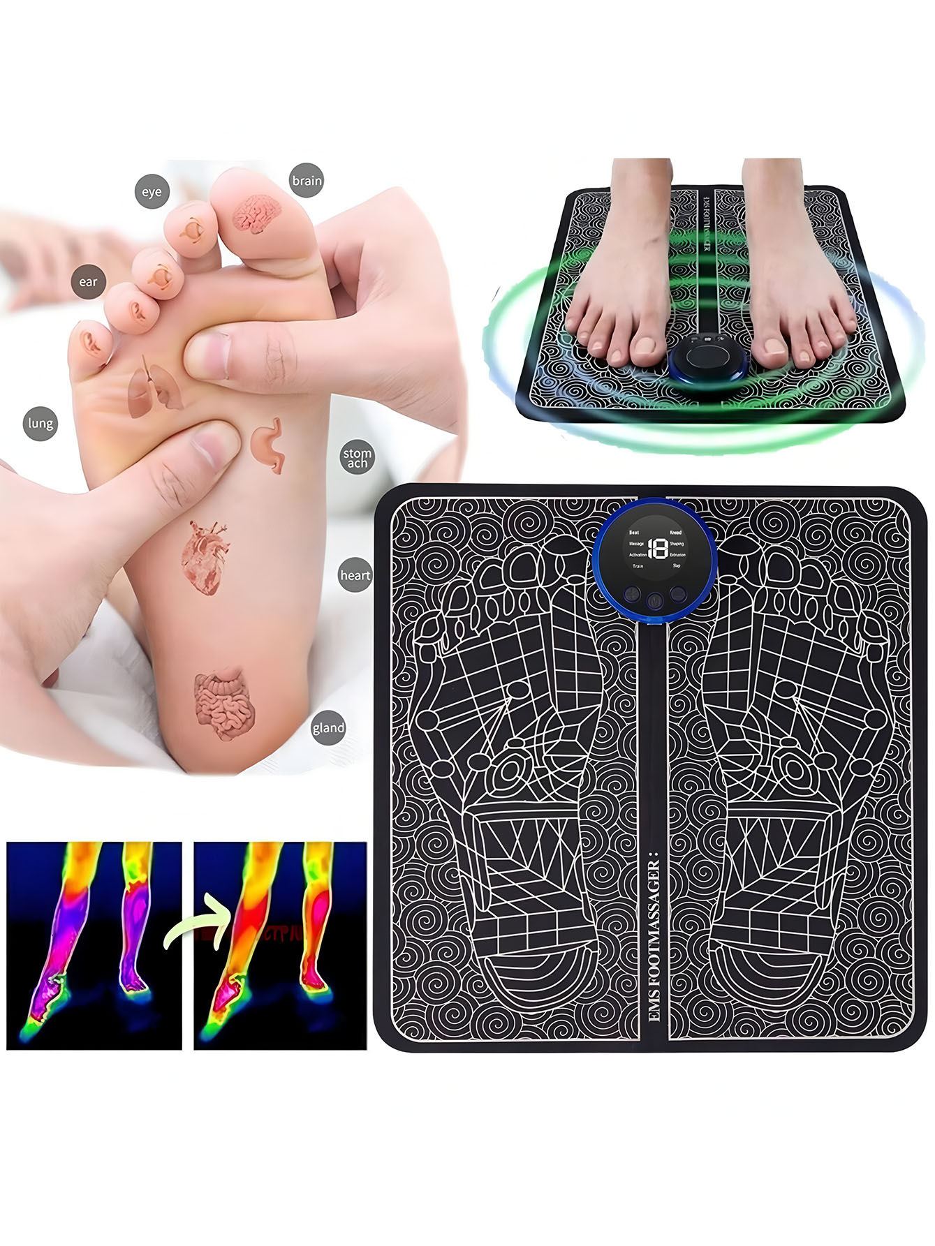 Masajeador de pies EMS, almoha - Ems Foot Massager reseña y precio